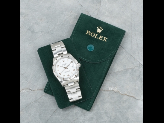 Rolex Date 34 Bianco Oyster White Milk Arabic Dial 15210 